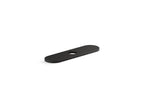 KOHLER K-24461-BL Tone Three-Hole Kitchen Faucet Escutcheon - Matte Black