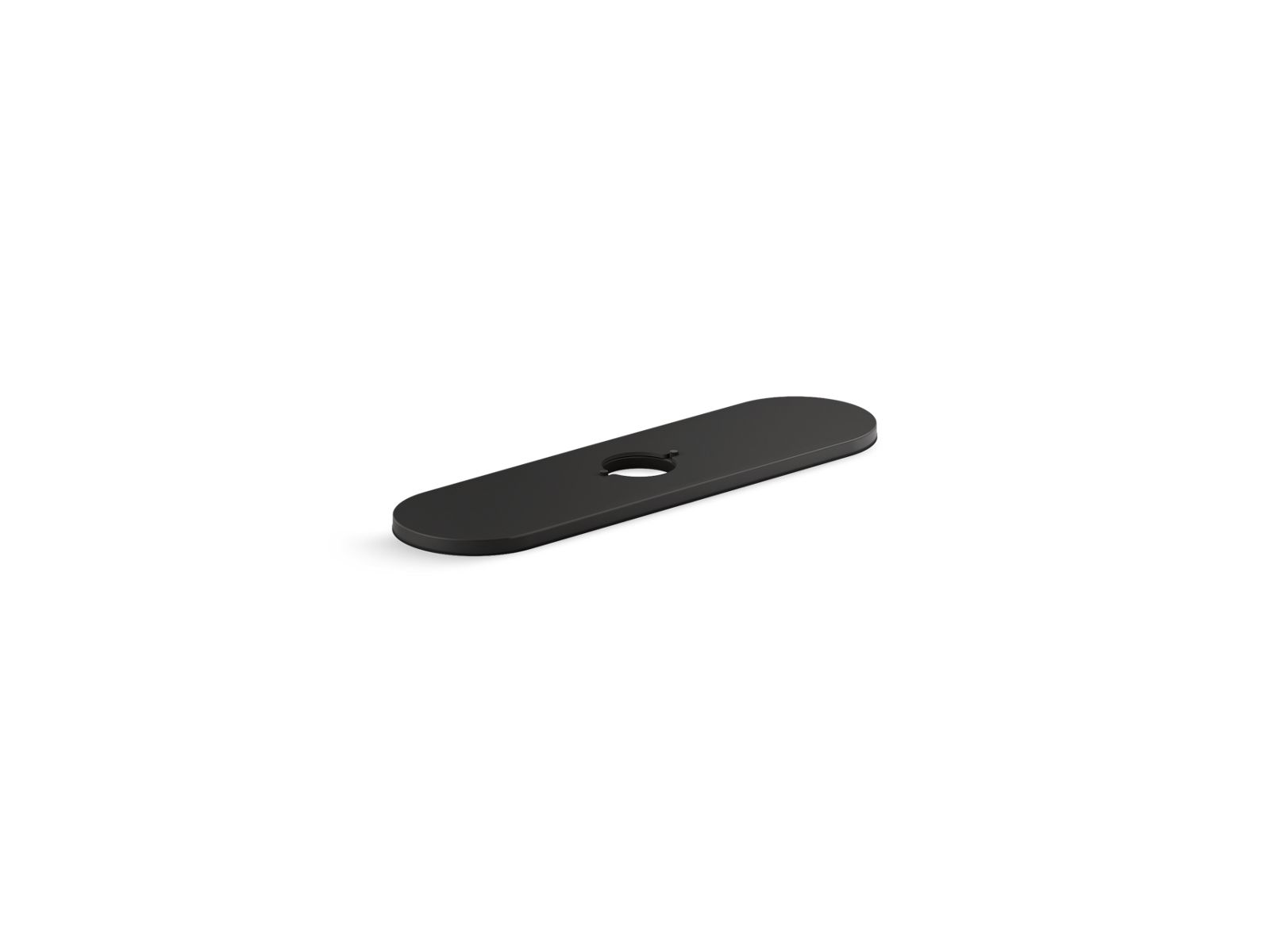 KOHLER K-24461-BL Tone Three-Hole Kitchen Faucet Escutcheon - Matte Black