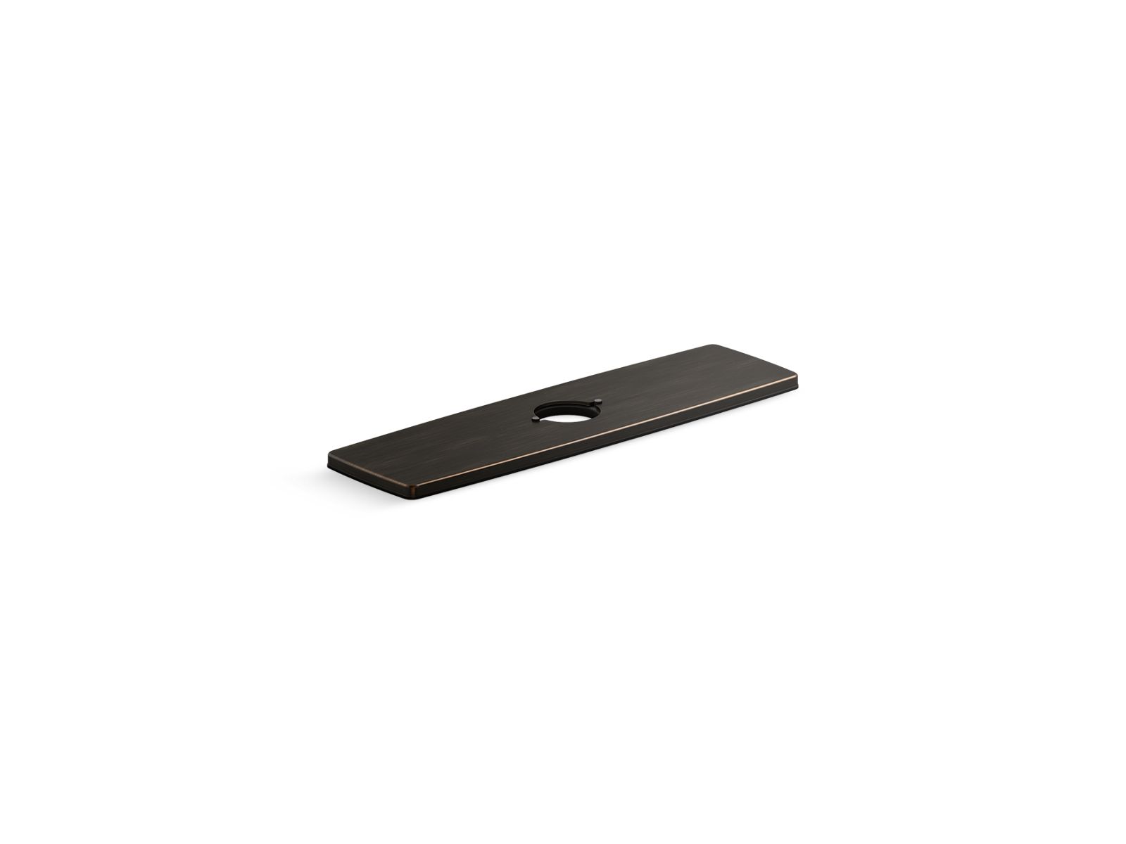 KOHLER K-24462-2BZ Riff Three-Hole Kitchen Faucet Escutcheon In Oil-Rubbed Bronze