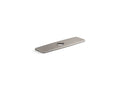 KOHLER K-24462-VS Riff Three-Hole Kitchen Faucet Escutcheon - Vibrant Stainless