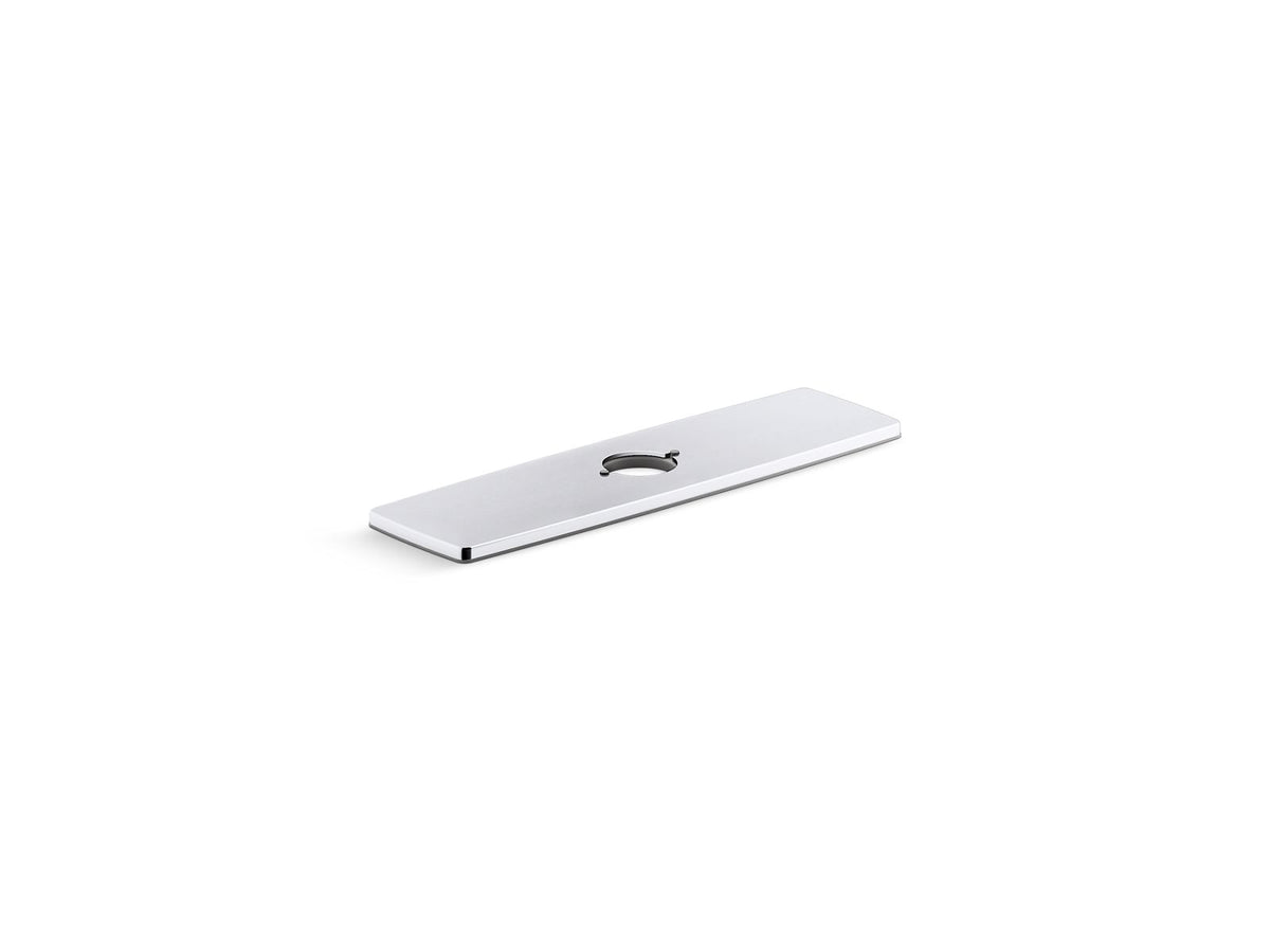 KOHLER K-24462-2MB Riff Three-Hole Kitchen Faucet Escutcheon - Vibrant Brushed Moderne Brass