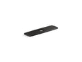 KOHLER K-24462-BL Riff Three-Hole Kitchen Faucet Escutcheon - Matte Black