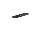 KOHLER K-24462-BL Riff Three-Hole Kitchen Faucet Escutcheon - Matte Black