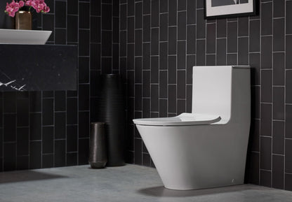 KOHLER K-22378-0 Brazn One-Piece Compact Elongated Toilet With Skirted Trapway, Dual-Flush - White