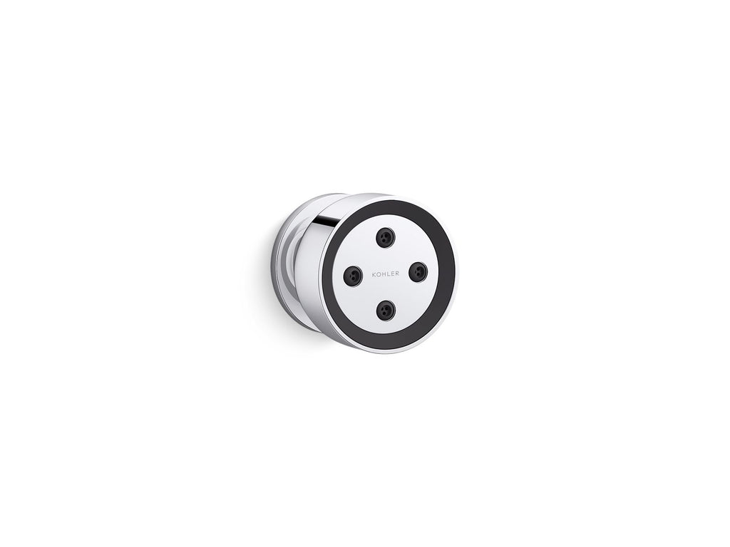 KOHLER K-26299-G-CP Statement Round Single-Function Body Spray, 1.75 Gpm - Polished Chrome