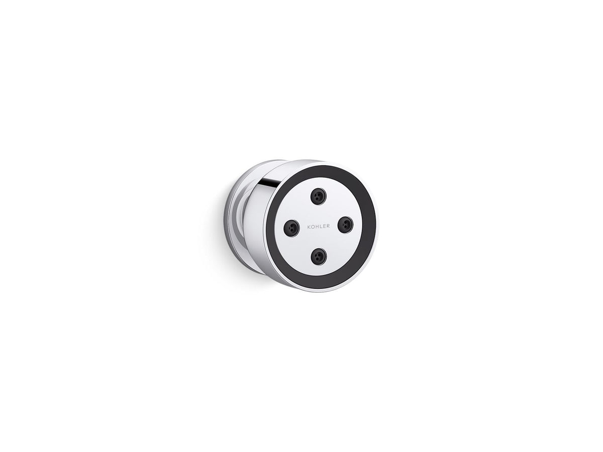 KOHLER K-26299-G-CP Statement Round Single-Function Body Spray, 1.75 Gpm - Polished Chrome