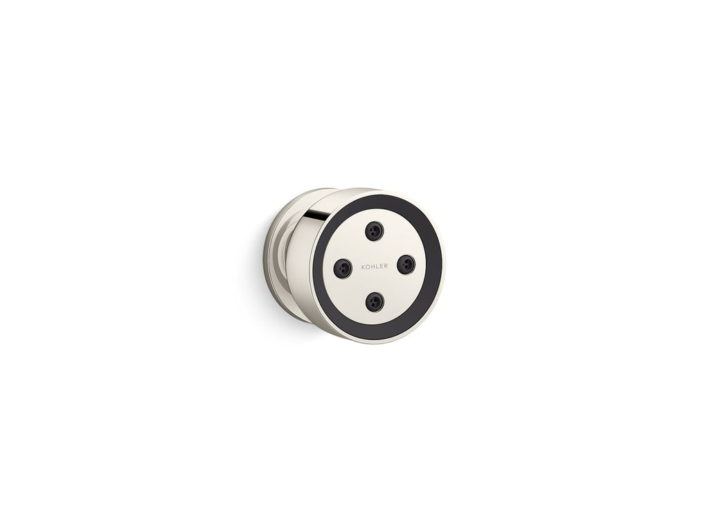 KOHLER K-26299-SN Statement Round Single-Function Body Spray, 2.5 Gpm - Vibrant Polished Nickel