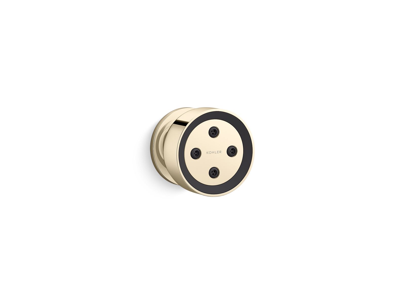 KOHLER K-26299-G-AF Statement Round Single-Function Body Spray, 1.75 Gpm - Vibrant French Gold