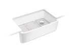 KOHLER K-24268-7 Ironridge 34" Undermount Single-Bowl Farmhouse Kitchen Sink - Black Black