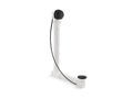 KOHLER K-7213-BL Clearflo Cable Bath Drain With Pvc Tubing - Matte Black