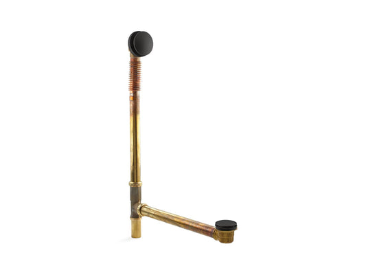 KOHLER K-7265-BL Clearflo Brass toe tap bath drain - Matte Black