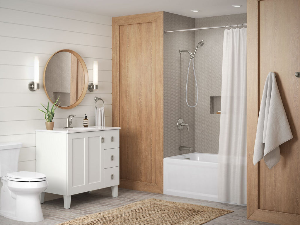 KOHLER K-76301-0 Highline Two-Piece Elongated Toilet With Concealed Trapway, 1.28 Gpf - White
