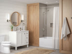 KOHLER K-76301-0 Highline Two-Piece Elongated Toilet With Concealed Trapway, 1.28 Gpf - White