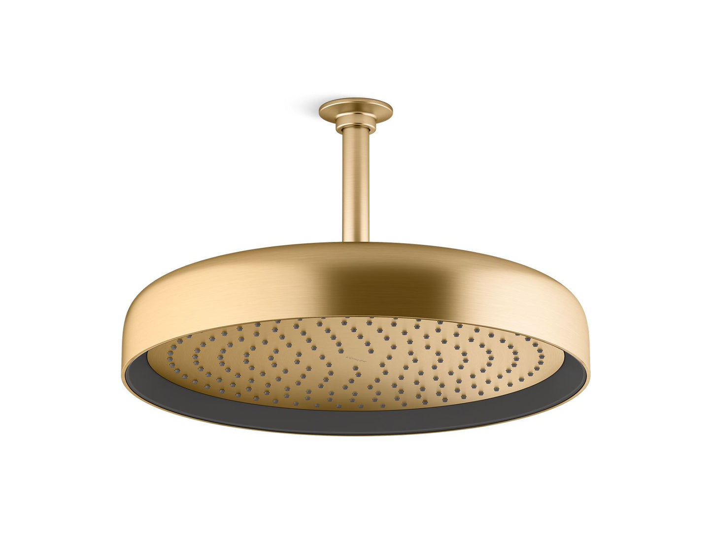 KOHLER K-26292-2MB Statement Round 14" Single-Function Rainhead, 2.5 Gpm In Vibrant Brushed Moderne Brass