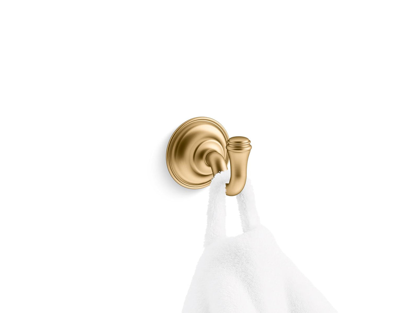 KOHLER K-26500-2MB Eclectic Robe Hook In Vibrant Brushed Moderne Brass