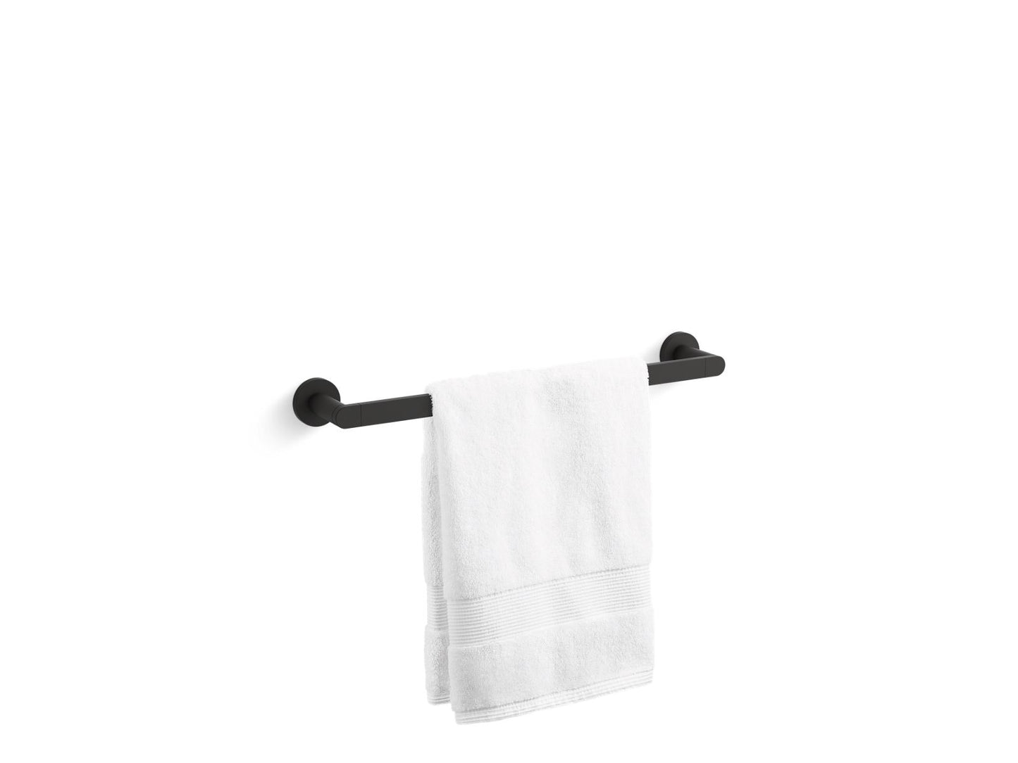 KOHLER K-73141-BL Composed 18" Towel Bar In Matte Black