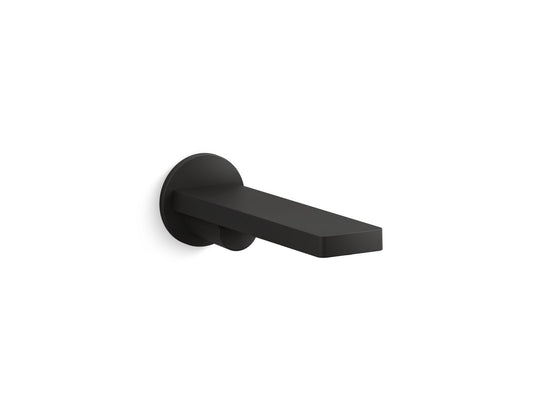 KOHLER K-73120-BL Composed Wall-Mount Bath Spout In Matte Black