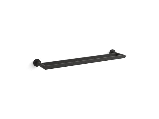 KOHLER K-73144-BL Composed 24" Double Towel Bar In Matte Black