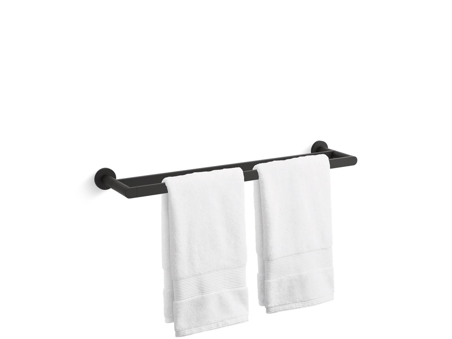 KOHLER K-73144-BL Composed 24" Double Towel Bar In Matte Black