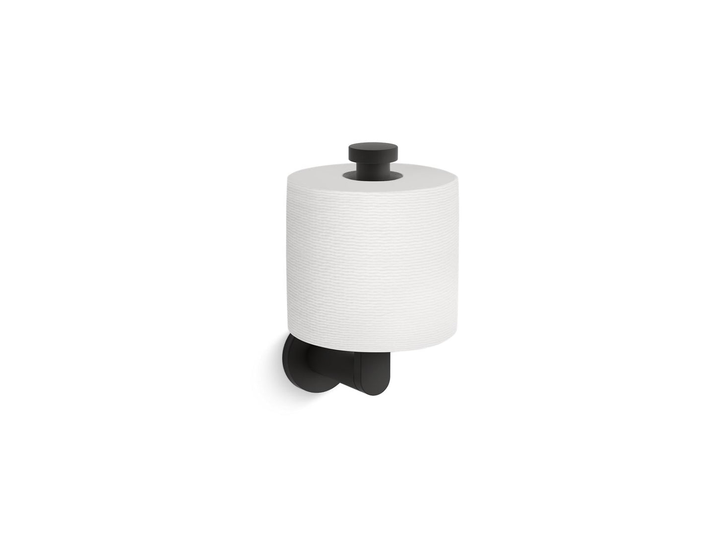 KOHLER K-73148-BL Composed Vertical Toilet Paper Holder In Matte Black