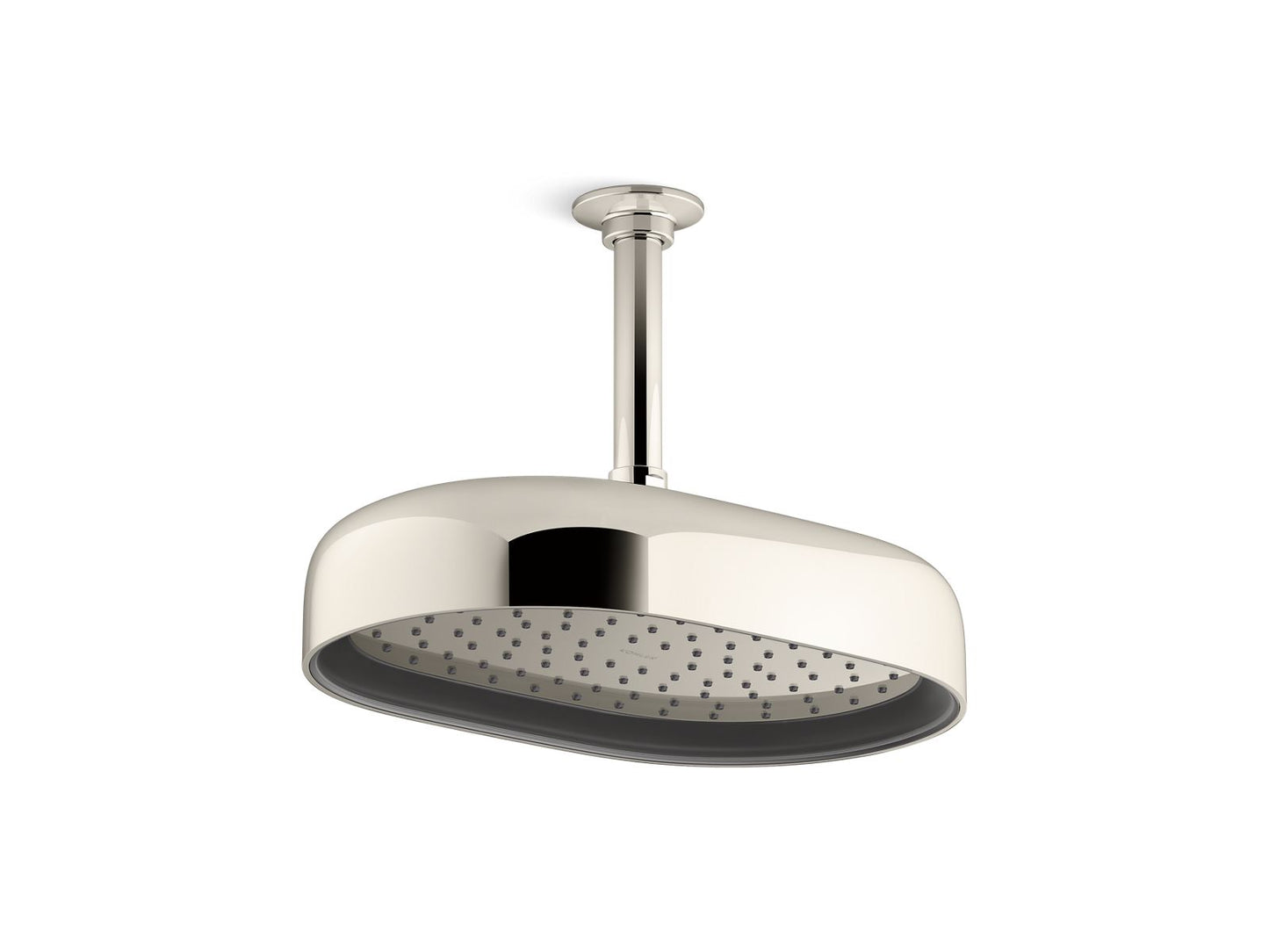 KOHLER K-26293-SN Statement Oblong 12" Single-Function Rainhead, 2.5 Gpm In Vibrant Polished Nickel