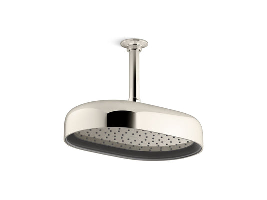 KOHLER K-26293-G-SN Statement Oblong 12" Single-Function Rainhead, 1.75 Gpm In Vibrant Polished Nickel