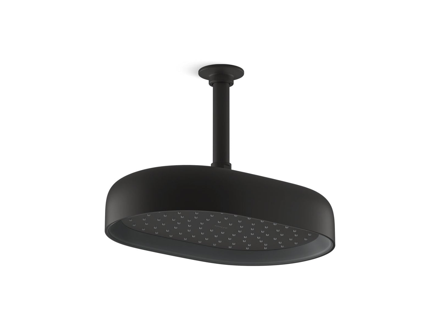 KOHLER K-26293-G-BL Statement Oblong 12" Single-Function Rainhead, 1.75 Gpm In Matte Black