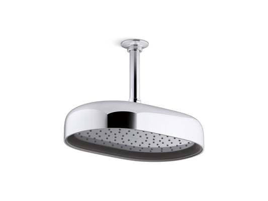 KOHLER K-26293-CP Statement Oblong 12" Single-Function Rainhead, 2.5 Gpm In Polished Chrome