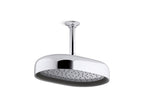 KOHLER K-26293-BL Statement Oblong 12" Single-Function Rainhead, 2.5 Gpm - Matte Black