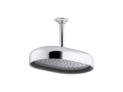 KOHLER K-26293-2MB Statement Oblong 12" single-function rainhead, 2.5 gpm - Vibrant Brushed Moderne Brass