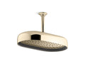 KOHLER K-26294-AF Statement Oblong 14" Single-Function Rainhead, 2.5 Gpm - Vibrant French Gold