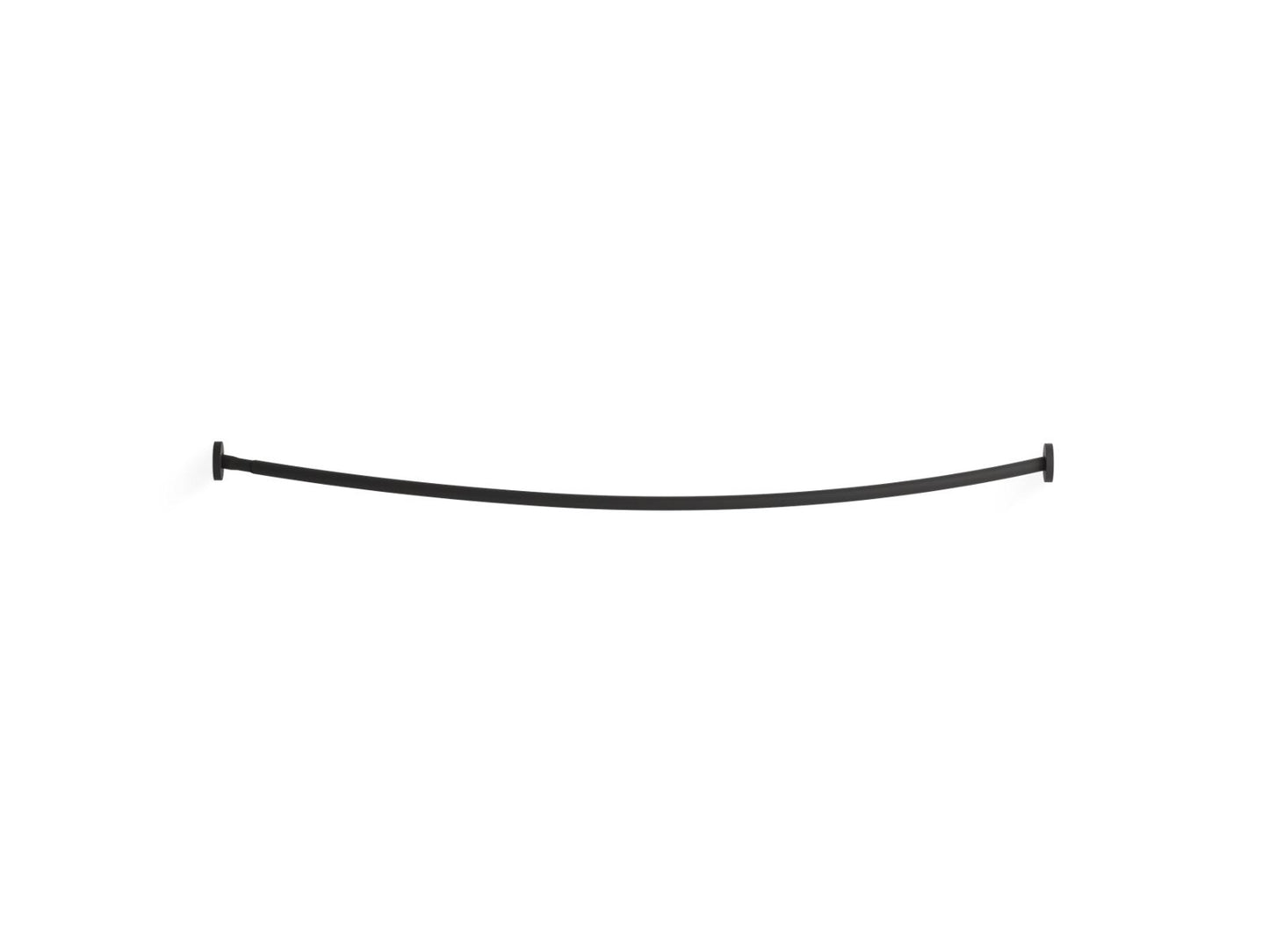 KOHLER K-9351-BL Expanse Contemporary Design Curved Shower Rod In Matte Black