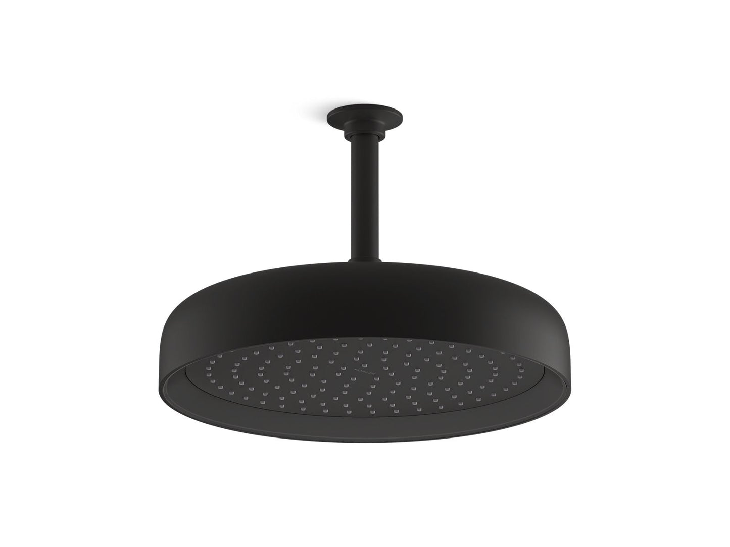 KOHLER K-26291-BL Statement Round 12" Single-Function Rainhead, 2.5 Gpm In Matte Black