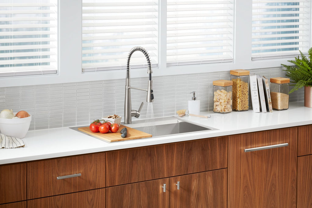 KOHLER K-RC78957-1PC-NA Pro-Inspired 33" Top-/Undermount Single-Bowl Kitchen Sink Kit - Stainless Steel