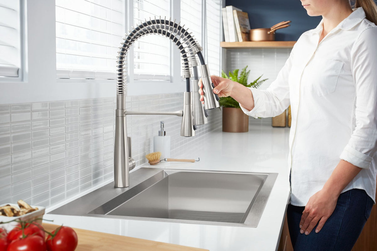 KOHLER K-RC78957-1PC-NA Pro-Inspired 33" Top-/Undermount Single-Bowl Kitchen Sink Kit - Stainless Steel