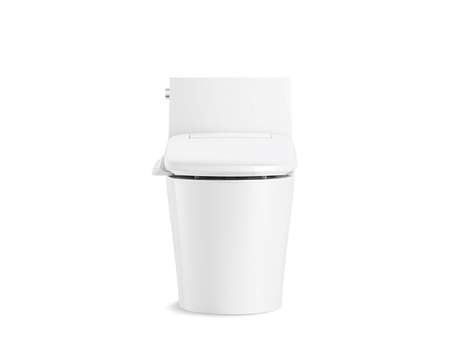 KOHLER K-1381-HC-0 Veil Hidden Cord One-Piece Elongated Toilet With Skirted Trapway, Dual-Flush In White