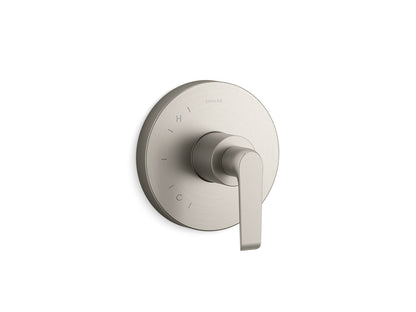 KOHLER K-TS97018-4-BN Avid Rite-Temp valve trim with lever handle - Vibrant Brushed Nickel