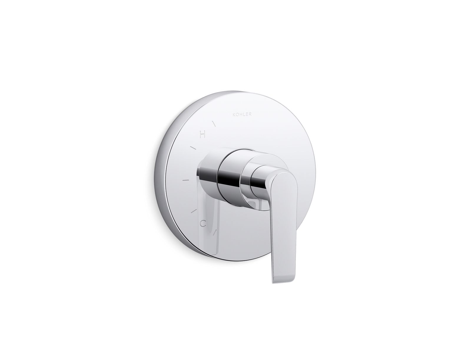 KOHLER K-TS97018-4-BL Avid Rite-Temp Valve Trim With Lever Handle - Matte Black