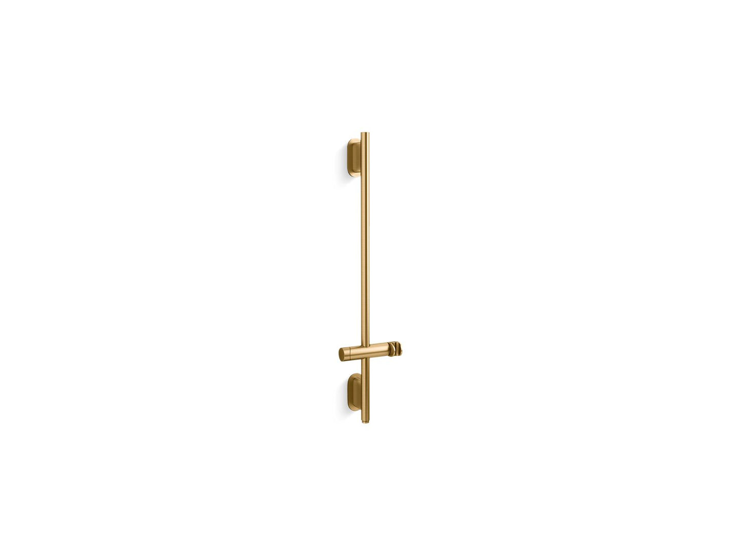 KOHLER K-26314-2MB Statement 31-1/2" Deluxe Slidebar With Integrated Water Supply In Vibrant Brushed Moderne Brass