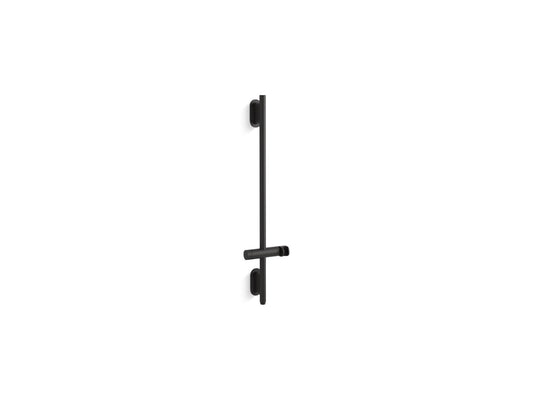 KOHLER K-26314-BL Statement 32" deluxe slidebar with integrated water supply - Matte Black