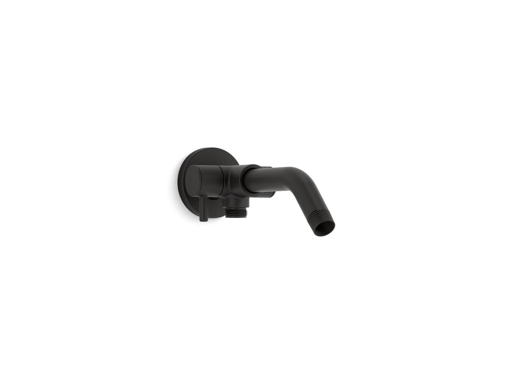 KOHLER K-76331-BL Shower Arm With 2-Way Diverter - Matte Black