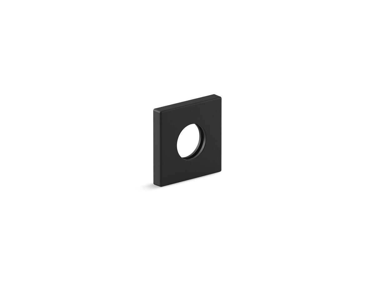 KOHLER K-76335-BL Shower Arm Trim Kit, Square - Matte Black