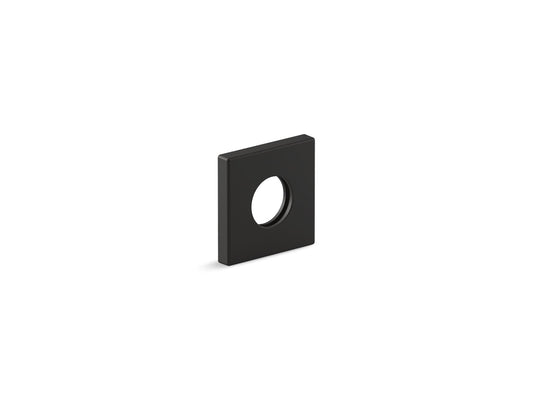KOHLER K-76335-BL Shower arm trim kit, square - Matte Black