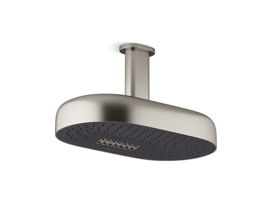 KOHLER K-26295-G-BN Statement Oblong 14" Two-Function Rainhead, 1.75 Gpm In Vibrant Brushed Nickel