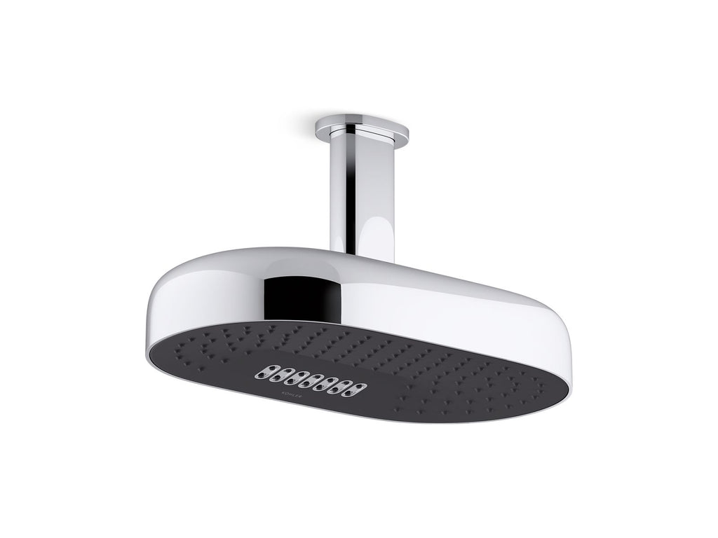 KOHLER K-26295-AF Statement Oblong 14" Two-Function Rainhead, 2.5 Gpm - Vibrant French Gold