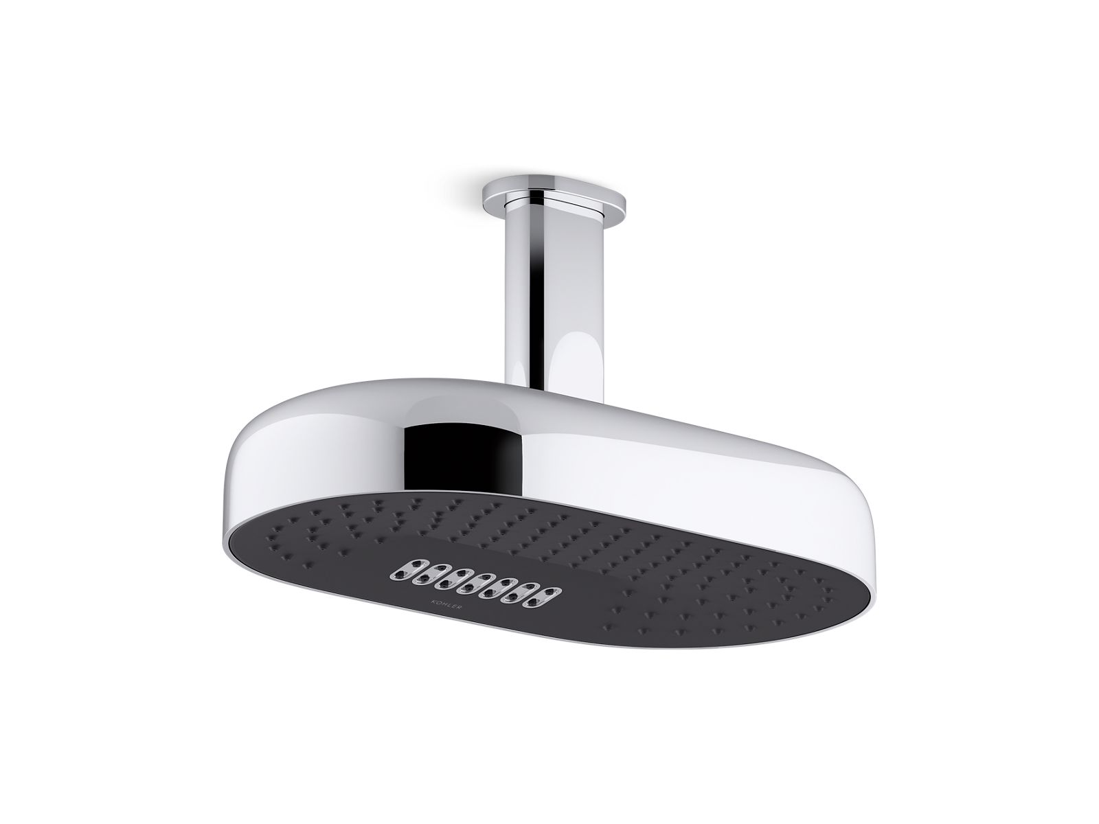 KOHLER K-26295-AF Statement Oblong 14" Two-Function Rainhead, 2.5 Gpm - Vibrant French Gold