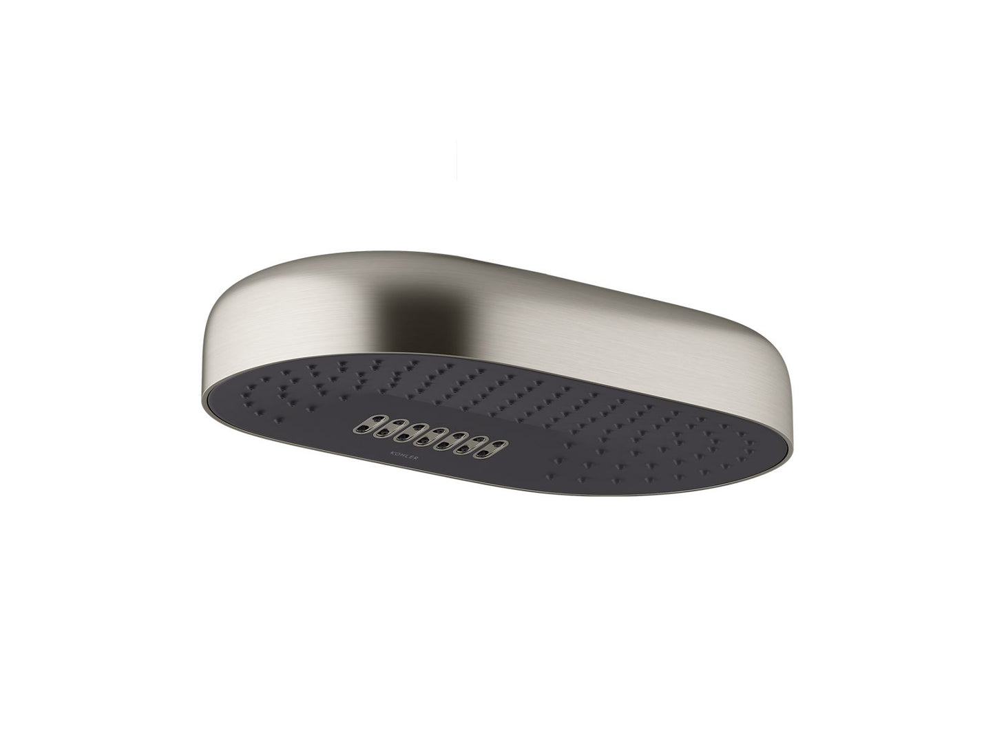 KOHLER K-26295-BN Statement Oblong 14" Two-Function Rainhead, 2.5 Gpm In Vibrant Brushed Nickel