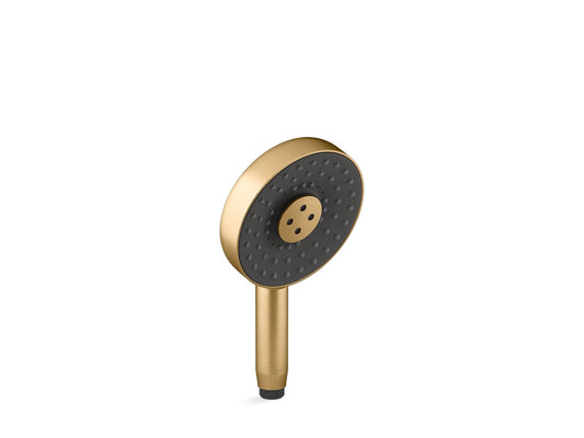 KOHLER K-26282-2MB Statement Round Three-Function Handshower, 2.5 Gpm In Vibrant Brushed Moderne Brass