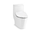 KOHLER K-23188-HC-0 Reach Hidden Cord One-Piece Compact Elongated Toilet With Skirted Trapway, Dual-Flush - White