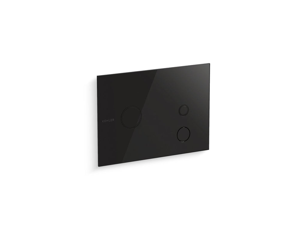 KOHLER K-78041-7 Summon Dual-Flush Touchless Actuator Plate For 2" X 4" In-Wall Tank And Carrier System - Black Black